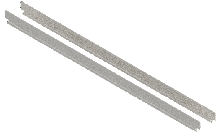 Produktbild UBK 500 122  -  Kantenprofil für Winkel-Verbinder zu Unterflur-Bodenkanal UBK 500, für 12mm Vertiefung
